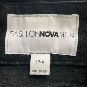 Fashion Nova Men’s Denim Jacket Size Small Black